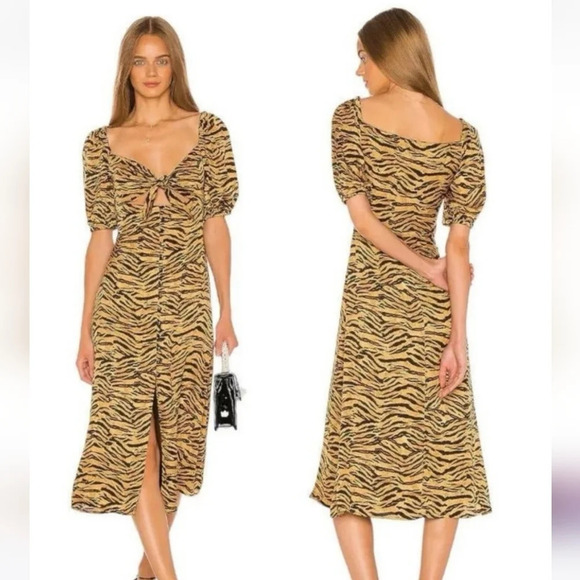 Song of Style Dresses & Skirts - SONG OF STYLE  Revolve Everly Midi Dress in Tiger Multi.. Small NWT
